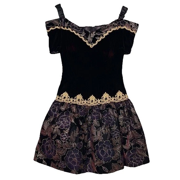 Vestidos Vintage Victoriano Negro para Mujeres