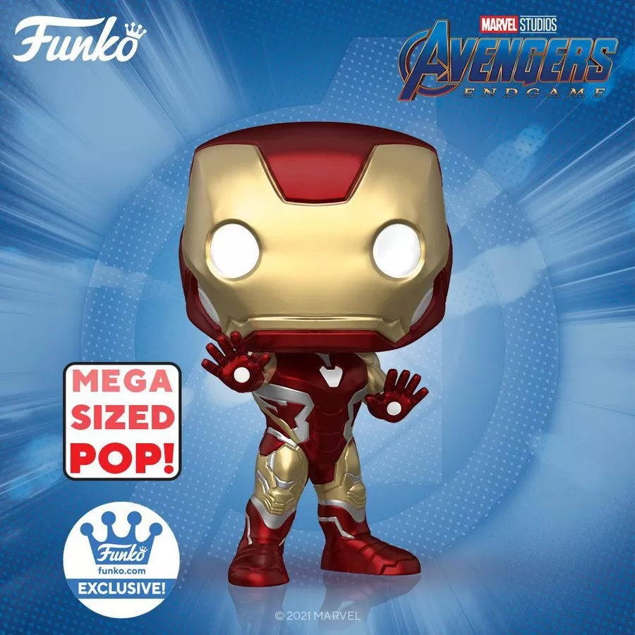 Mega Sized Funko Pop Iron Man Marvel Avengers Funko Shop Exclusive In  Stock/Hand