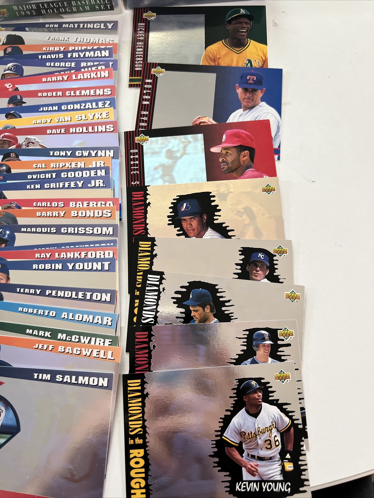 1993 Upper Deck Diamond Gallery Major League Baseball Hologram Set 36