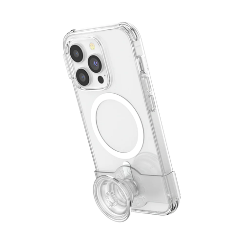 PopSockets PopCase MagSafe iPhone 14 Pro Phone Case Grip Mount Holder - Clear - Picture 6 of 11