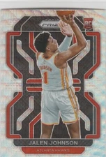2021-22 Panini Prizm Box Set Silver Wave RC Jalen Johnson #305 Atlanta Hawks