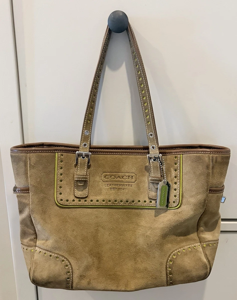 Coach Hampton Suede Exterior Shoulder Bag Bags & Handbags for