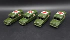 Lot of 4 Dinky Toys Daimler Military Ambulances Meccano England - Vintage - Used