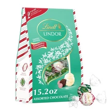 Lindt LINDOR Holiday🎄Assorted Peppermint Truffles, 15.2 oz. Bag