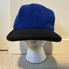 Vintage Polartec Fleece Winter Cap Hat Blue S...