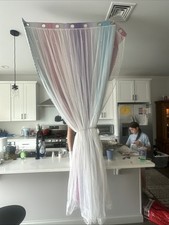 Princess Curtains for child  s bedroom 4 panels 