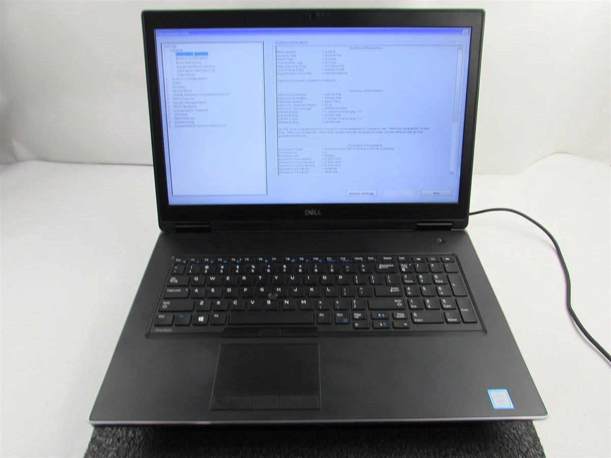 Dell Intel Core i7 8th Gen. PC Laptops & Netbooks More than 17 in