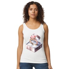 Engagement Ring Womens Vest Tank Top Bride To Be Wedding Gift For Her