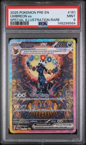 2025 POKEMON PRISMATIC EVOLUTIONS 161 UMBREON EX SIR PSA 9