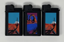 Scripto Marlboro Cigarettes Desert Arizona Disposable Lighters Set of 3