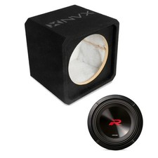 NVX NE121S Single 12" Sealed 3/4" MDF Subwoofer Enclosure w/12" Car Subwoofer