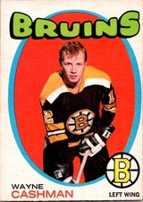 VINTAGE HOCKEY CARD 1971-72 OPC O-Pee-Chee Wayne Cashman Boston Bruin NO647