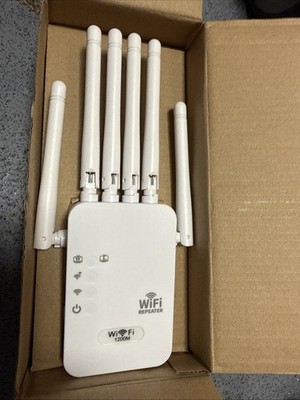 Dual-Band WiFi Repeater WiFi Signalverstärker Heim oder Büro Netzwerk UK Stecker 
