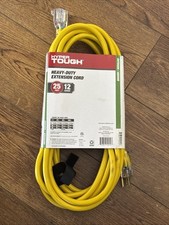 Hyper Tough 25' Extension Cord Heavy-Duty Indoor/Outdoor 12-Gauge  