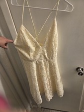 Fashion Nova White Lace Summer Dress