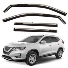 Window Deflectors Smoke Tinted In-Channel Side Window Vent Visor Deflectors