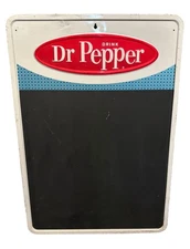 Vintage Drink Dr Pepper Advertising Menu Board Chalk Metal Tin Stout Sign Co.
