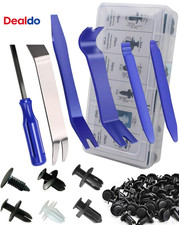 105 Pcs Auto Trim Removal Tool Kit, Plastic Pry Bar Set with Plastic Rivets for