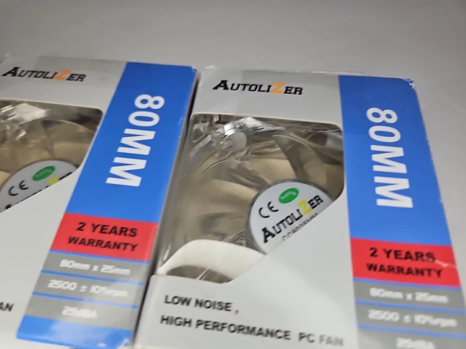 AutoliZer 80mm x 25mm Low Noise High Performance PC FAN Lot - Image 2 of 4