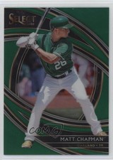 2020 Panini Select Premier Green Prizm 4/5 Matt Chapman #174 ez6