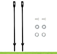 Pack of 2 Metal Yard Sign Stakes, Length 16.5 Inches Thickness 0.3 Inches for...