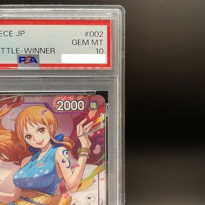 PSA 10 O-nami ST18-002 C 8 Packs Battle Winner One Piece Card