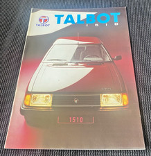Notice Commerciale TALBOT 1510 - Septembre 1981 - Bel Etat.