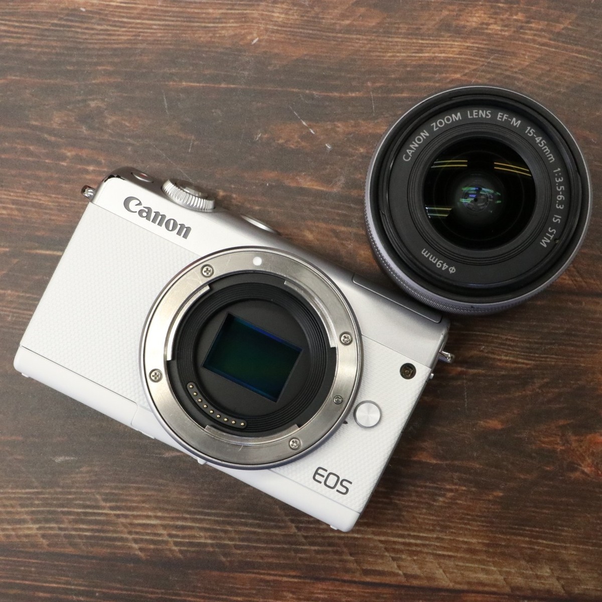 Canon EOS M100 Digital Camera White 15-45mm Lens kit [Excellent+5