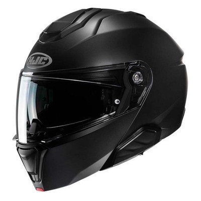 HJC i91 Modulares Motorradhelm Schwarz Uni-Farbe