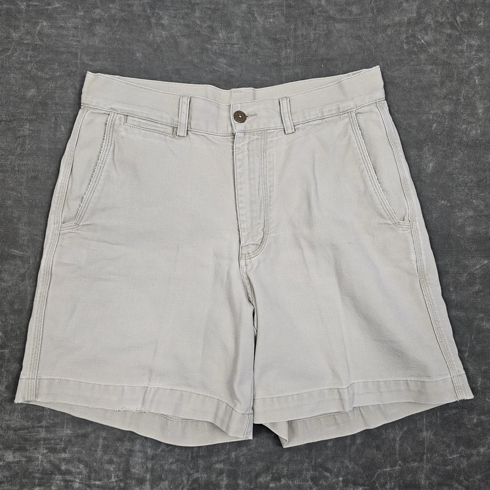 Patagonia Shorts Mens 32 Beige Chino Twill Zip Fly Back Welt Pockets Casual