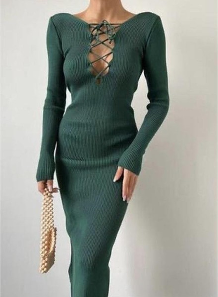 Women Pinko Dress Green 36 / S / 44 #CG9X
