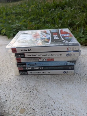 Jeux vidéo divers PS3 bon état FIFA 08, Star Wars, Résident Evil - Photo 1/4