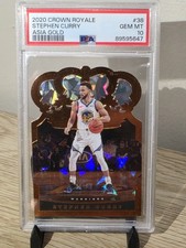 2020-21 Panini Crown Royale - Stephen Curry #38 Asia GOLD PSA 10 SSP