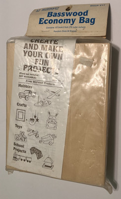 Midwest Products Stock #17 Basswood Economy Bag New 72 Cubic Inches