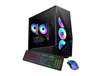 iBUYPOWER Slate Gaming PC Desktop - AMD Ryzen 7 9700F, NVIDIA GeForce RTX 5060Ti