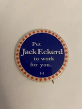 Put Jack Eckerd To Work For You Pin Back Button P119