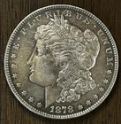 1878 8TF Morgan Silver Dollar AU++ ~ 26107