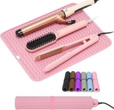 Oversize Silicone Heat Resistant Mat for Curling Irons, Hair Straighteners, Flat