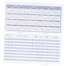 Pack Checkbook Register, Check Registers for Personal, 20 Mainstream Register
