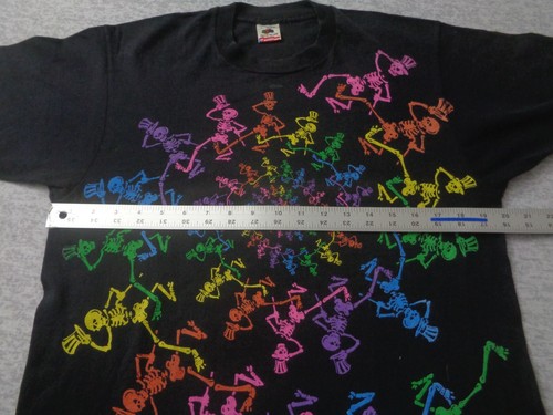 Vintage Grateful Dead Shirt Mens Large 1990 Skeleton Spiral Single Stitch - Picture 6 of 8