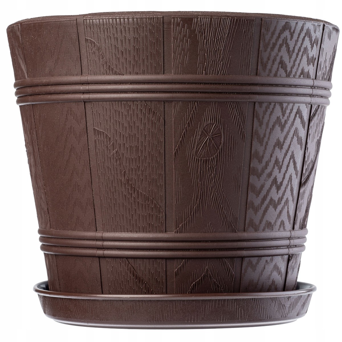 KADAX Pflanztopf 38 Cm Hellbraun - Eleganter Übertopf Für Garten & Wohnung