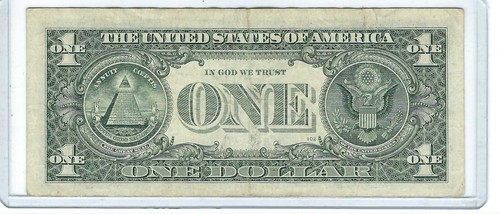 $1 One Dollar Bill Fancy Note TRINARY 4 of a Kind Serial # J02224200D 98.1% COOL - Picture 2 of 3