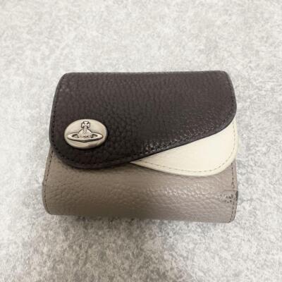 Vivienne Westwood Double Flap Bi-fold Wallet Brown 4.3 inch | eBay