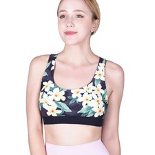 Private Island Hawaii Women Sports Bra Top Racer Back Bikini Top Swim  Running