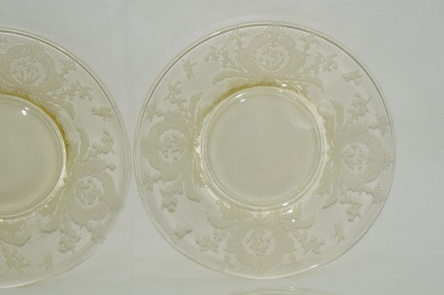 Tiffin La Fleure Yellow (4) Bread & Butter Plates or Dessert Plates, 6 1/8" - Picture 3 of 12