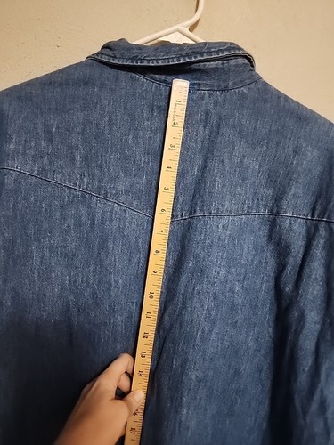 Vintage Big Mac Herren Langarm Pearl Snap Denim Hemd USA WPL-7286 Western - Bild 9 von 13