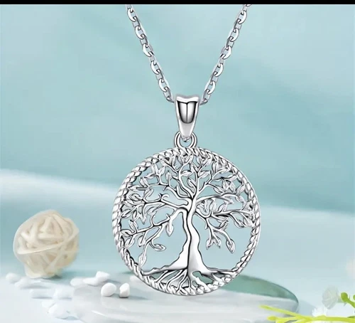 925 Sterling Silver Tree of Life Necklace Pendant image 2