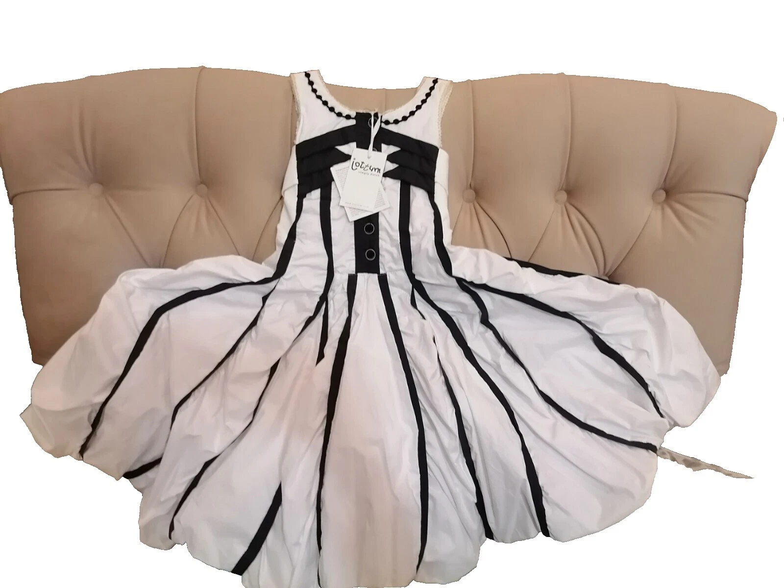 Jottum Summer White Dresses for Girls