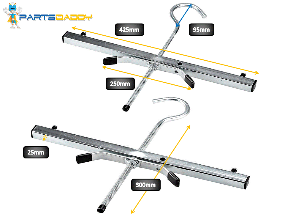 UNIVERSAL LADDER ROOF RACK CLAMP CLAMPS LOCKABLE FREE LOCKS LADDERS