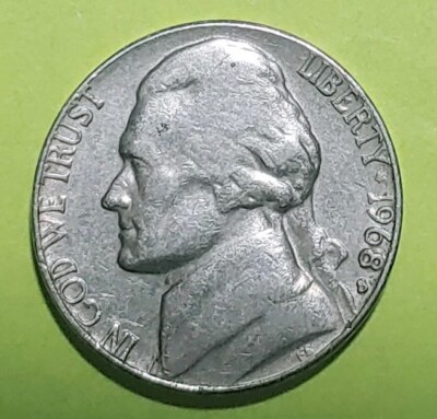 RARE! 1968 S OVER D JEFFERSON NICKEL- ONE OF A KIND! | eBay